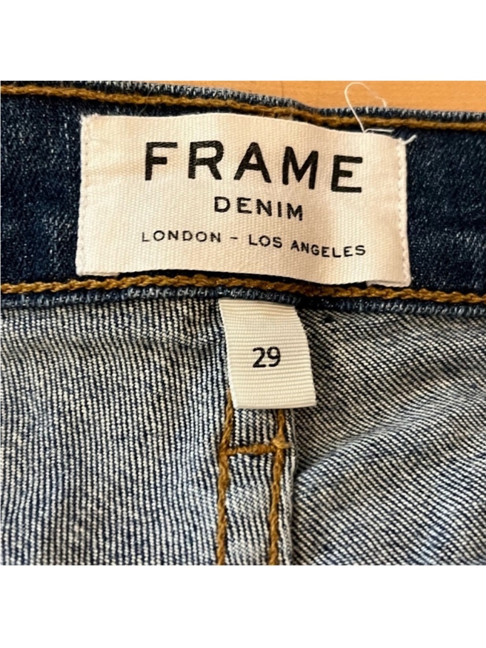 FRAME DENIM Le High Flare Raw Hem Crop in Neosho size 29 - Picture 7 of 12